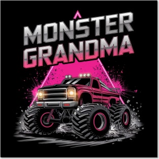 Monster Truck Grandma Monster Truck Are My Jam Truck Lovers Posters and Art